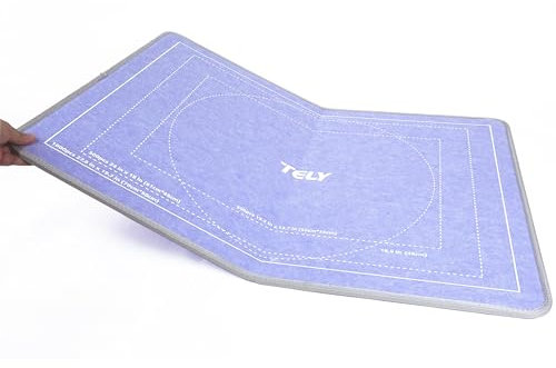 TELY Faltbares Puzzlebrett – Stabiler Hartfilz, rutschfeste Oberfläche, tragbar und leicht, passend für bis zu 1000 Teile, Lavendel-Puzzlematte für Tisch, Schoß oder Puzzleständer