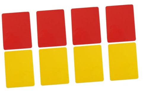 KOMBIUDA Schiedsrichterkarten-Set 8-teilig Rot/gelb Fußball-schiedsrichterkarten Standardzubehör