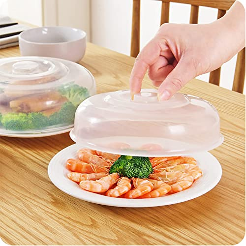 Haosie Microwave Cover, Plate Food Cover, 23cm / 9in Splatter Guard, Microwave Lid Accessories, Dish Plate Warmers for Cooking Tin Cans