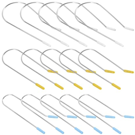 BAZEITFLOW 48 Pezzi 48 Clip Resistenti al Calore per Bigodini Caldi a Forma di U, Set di Fermagli in Metallo per Piccoli Bigodini Elettrici da 1,9 CM, 2,54 CM e 3,81 CM, Accessori per Styling