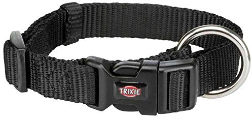Trixie Premium Halsband, L–XL: 40–65 cm/25 mm, schwarz, 4011905201719