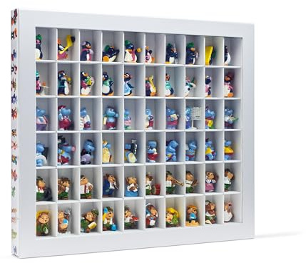 Leuchtturm 344050 Boîte de Collection - Boîte de Jeu Surprise avec 60 Compartiments pour Figurines Ü-EI