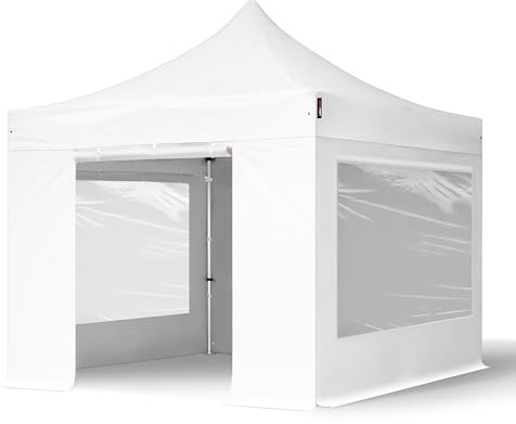 TOOLPORT 10x10 ft Pop Up Canopy Tent, White