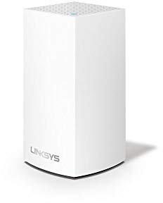 Linksys Velop WHW0101 Dual Band Whole Home Mesh WiFi 5 System (AC1300) - WiFi Router, Extender & Booster up to 1500 sq ft Coverage for 15+ Devices with MU-MIMO & Parental Controls - 1 Pack, White