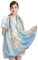 Prettystern Damen XXL Seidenschal Stola Sommer-Tuch Seide Tuch Pareo Sarong Strandtuch bunt Malerei gedruckt Y06