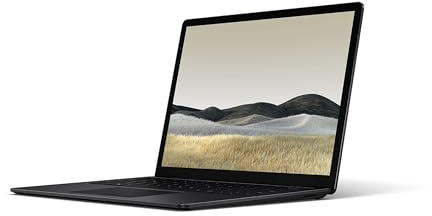 Microsoft Surface Laptop 3 2019, Noir (Reconditionné) | Intel Core i7-1065G7, 13,5-pouces, 16 Go RAM, 256 Go SSD, QWERTY Anglais