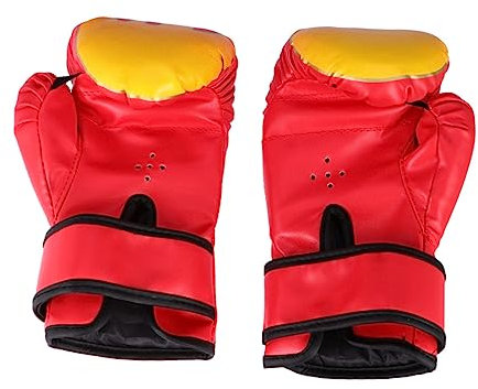 WHAMVOX Junge Mädchen Boxhandschuhe Pu Flame Pattern Atmungsaktive Sparring Handschuhe Mit Klettband Stoßabsorbierend Reißfest Geeignet Für Kickboxen Taekwondo Thaiboxen Training