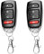 2 PCS Universal Garage Door Opener Remote, Garage Door Remote Control Fob 433.92 MHz, Remote Duplicator Key Fob, Cloning Replacement Remote Electric Gate, Compatible with Fixed & Rolling Code Remotes