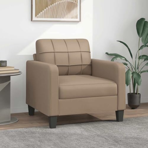 Emmtore Sillón Cuero sintético Color Capuchino 60 cm