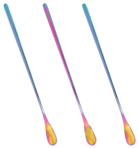 FONDOTIN Cuchara para Alimentación de Reptiles y Lagartos Acero Inoxidable 19 Cm Pequeña Reutilizable Herramienta para Comida Mascotas Reptiles Anfibios
