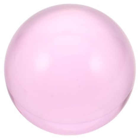 ERINGOGO Palla da Giocoleria in Resina Trasparente Rosa 8 CM Sfera per Spettacoli Acrobatici e Decorazioni Attrezzatura per Giocolieri Principianti e Professionisti