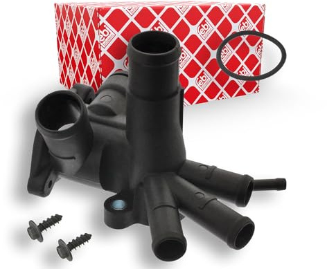 febi bilstein 18248 Coolant Flange for cylinder head with screw kit, pack of one