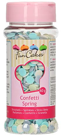 FunCakes Confettis Printemps Sprinkles Très Bon Goût Parfait pour Décoration de Gâteaux 60 g