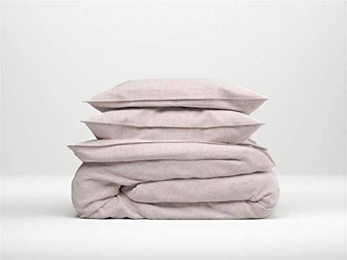 Zo!Home Cotton Bettwäsche 155x220 cm Lino Shell Nude rosa meliert Uni