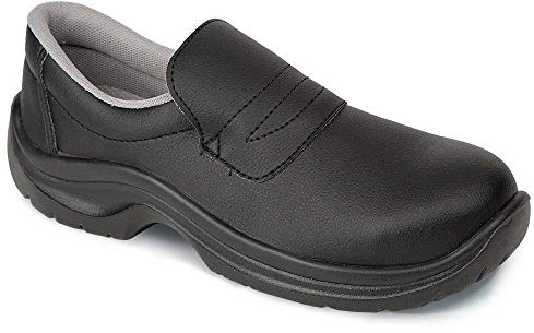Dian 29057-S2 Zapato con Puntera de Seguridad Ajustable con Elástico, S2+SRC, Negro, Talla 36