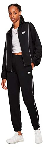 Nike NSW ESSNTL PQE Trainingsanzug Black/White/White S