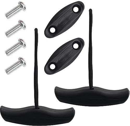 Confezione da 2 maniglie di ricambio per kayak, maniglie per il trasporto della canoa con cordino e occhielli imbottiti, accessori per kayak