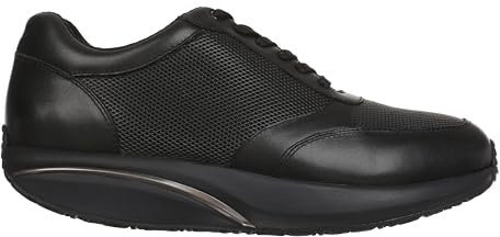 MBT Damen Low-Top Sneaker Nafasi 5 W, Frauen Halbschuhe,lose Einlage,Intensiv,Freizeitschuhe,Laufschuhe,schnürschuhe,Black/Black (257N),42 EU / 8 UK