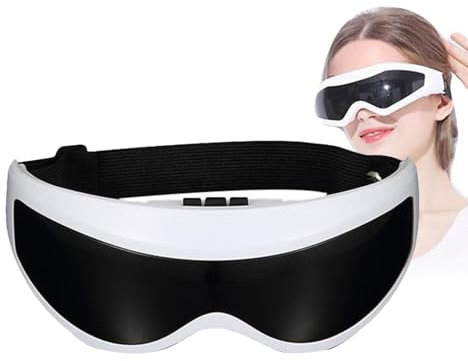 Augen-Massagebrille – Intelligentes Augenmassagegerät, beheiztes Augentherapiegerät | Elektrisches Massagegerät gegen Ermüdung der Augen, tragbares Augenmassagegerät zur Entspannung, Massagegerät