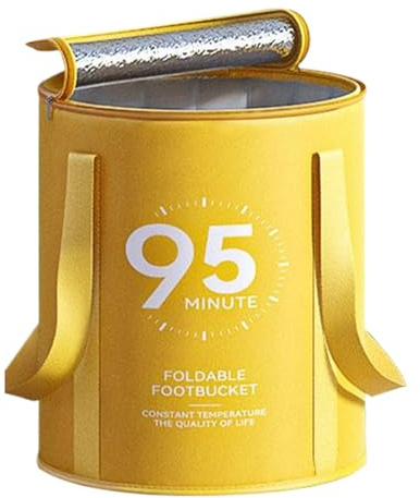 Bain de Pieds Rempli Bassin - Bac De Trempage Pliable Pour Pieds,Seau Imperméable avec Base Antidérapante pour Soin Spa Douche Maison Voyage