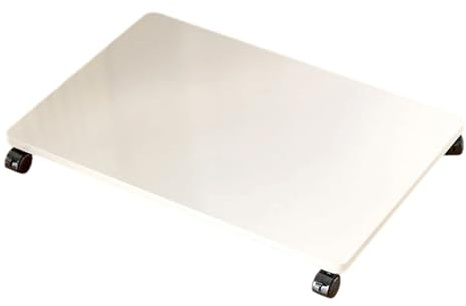 Carrello per stampante sotto scrivania – Ripiano compatto 45x30x6 cm, base portaoggetti con pannello di densità, supporto multifunzionale con design impermeabile | Organizzatore mobile per il soggiorn