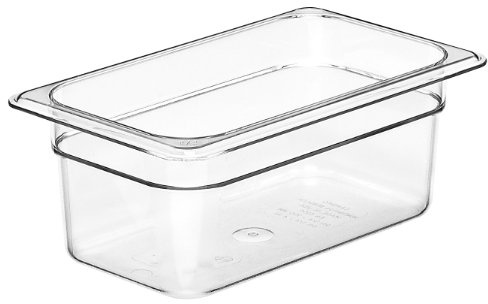 Cambro 44CW135 Gastronorm-Padella in policarbonato 1/4, 100 mm, Trasparente