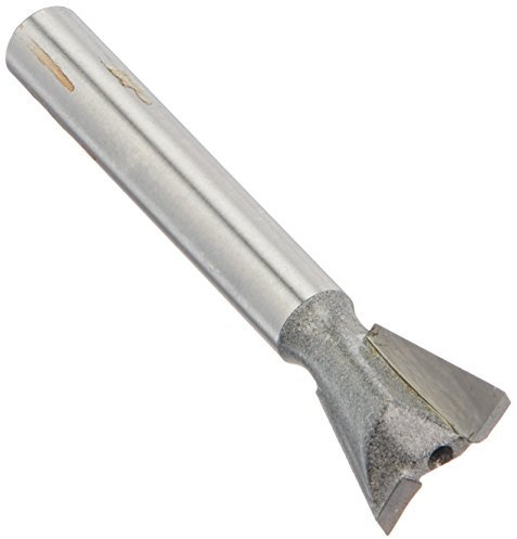 Vermont American 23114 1/2-Inch by 15-Degree Carbide Tipped Dovetail Router Bit, 2-Flute 1/4-Inch Shank