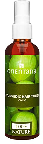 Orientana - Natürliches Haarwasser | Amla & Neem | Haartonikum Für Haarwachstum & Gegen Haarausfall | Vegan & Ohne Öle | Erfrischendes & Pflegendes Bio Haar Tonikum Für Frauen | Sprühflasche - 105 ml