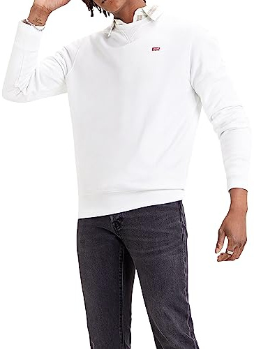 Levi's Sweat-shirt col rond Homme, White, S