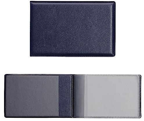 kwmobile 3in1 Kartenetui aus Kunstleder - 10 x 6,5cm - Mini Kreditkarten Wallet - Etui für Karten im Scheckkartenformat - Dunkelblau