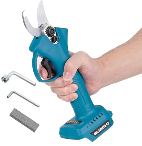 Gubigo Electric Pruning Shears Cordless Pruner for Makita 18V/21V Battery, Adjustable Cutting Diameter 10-30MM, Power Pruner for Gardening and Branch Pruning
