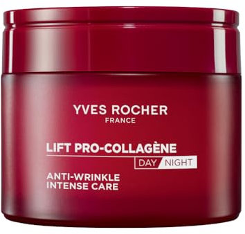 Yves Rocher LIFT PRO-COLLAGÈNE Tratamiento AntiArrugas Reafirmante Intenso Día y Noche - Fórmula Innovadora con Ficoide Glacial y Acido Hialuronico - Alisa, Rellena y Nutre - 75ml