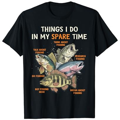 Lustige Angelbekleidung für Männer, Jugendliche und Jungen | Bass-Liebhaber T-Shirt