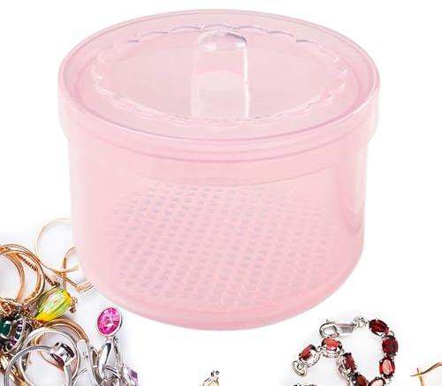 Fyrdyn Caja Esterilizadora para Herramientas de Uñas, Caja de Limpieza para Fresas de Manicura, Bandeja de Limpieza Portátil con Doble Filtro para Estación de Manicura Uso en Casa Pinzas Fresas
