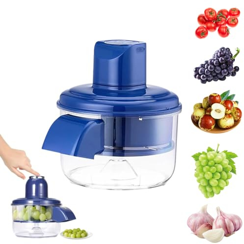 3 in 1 Garlic Peeling Machine, Automatic Garlic Peeler, Small Fruit Tomato Peeler Tool, Multifunctional Garlics Peelers Skin Remover, Easy to Use for Home Kitchen, Grape Cutter