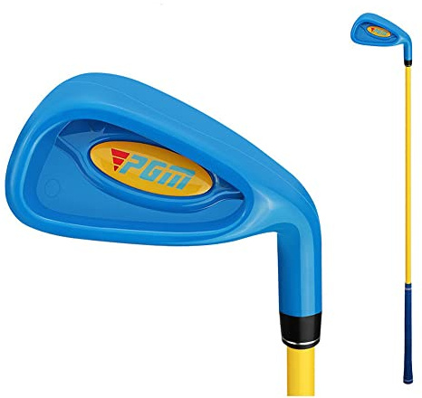 Barngolfklubb 7# järn 38 graders loft kolaxel golfjärn för 2-5 år nybörjare pojkar och flickor i enskilda klubbar sport (2-3 år, blå)