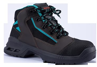 Bacou Cerata Chaussures de Sécurité 6246102 en Cuir Pleine, Tige en Cuir, Doublure à Structure 3D Antibactérienne, Embout de Sécurité SPACIUM™ 200 Joules, Marquage HI CI SRC, Pointure 42, 6246102-42/7