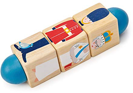 Tender Leaf Toys - Educational Twisting Toy - My First Baby Wooden Puzzle Game - Early Learning to Develop Strategic Thinking and Fine Motor Skills for Children 18M+ (London Twister)