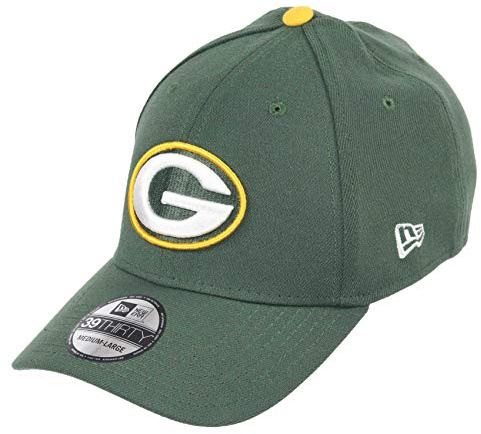 New Era NFL Cap 39Thirty Basecap amerikansk fotboll NFL Core keps alla lag logotyper lagfärger, Packers-grön, L-XL