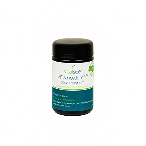 Vitalsee VITA.no.dem 500 opus magnum, 60 Kapseln mit Johanniskraut & Griechischem Bergtee Extrakt I 60 Tage Vorrat I Glutenfrei, Laktosefrei & Vegan