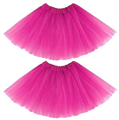 RY-EALY Niños Tótem Falda de Ballet Poncho Tul elástico 3 Tier Disfraz Hada Princesa Danza Rendimiento Carnaval Halloween Año Nuevo Vestido de Fiesta 2-8 años（Rosa）