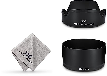 (1+1) Lens Hood for Canon R50 R100 Dual Lens Kit (RF-S 18-45mm F4.5-6.3 is STM and RF-S 55-210mm F5-7.1 is STM) Replaces ET-60B and EW-53 Lens Hood