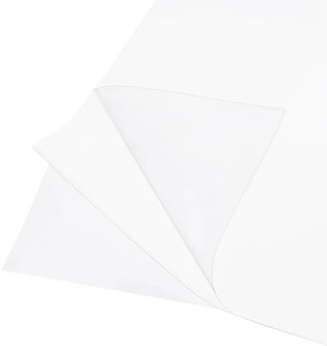 BENECREAT 60 Sheets A5 Double Sided Adhesive Sheets, 21x15cm Clear Craft Adhesive Tape Strong PET Adhesive Tap Sheet for Arts Craft Photo Albums Making, 0.1mm Thick