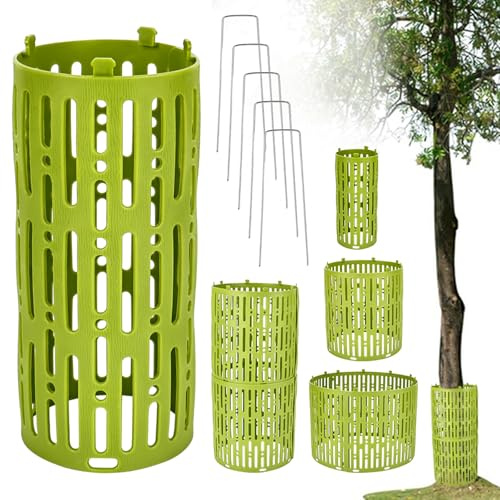 12 pezzi di protezione per alberi, 33 x 20 cm, espandibile per albero di Natale, morso e falciatura, protezione dal tronco degli alberi con 12 staffe da roditori, protezione contro i morsi e i raggi