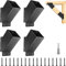 Guolich 4 Pcs 45-Grad-Winkelhalterung/Balkenverbinder/Pfostenverbinder /Eckverbinder Holzverbinder, Eckhalterung Holzbalken Pavillon Halterungs Set, Pergola Brackets/pergola verbinder