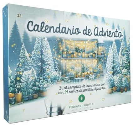 Calendario de Adviento de Semillas con Mini Invernadero Planeta Huerto