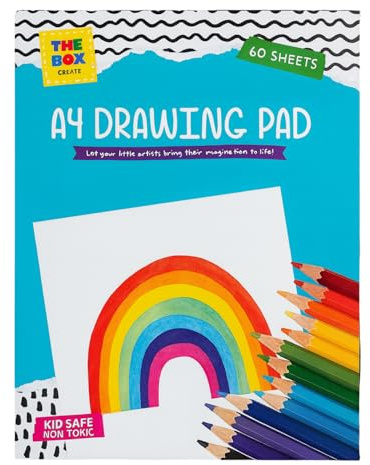 A4 Drawing Pad 60 Sheets – Multi-Purpose Sketch Book for Kids and Adults – Essential Drawing Pad for School, Home, and Creative Projects – Versatile A4 Sketchbook for Everyday Use