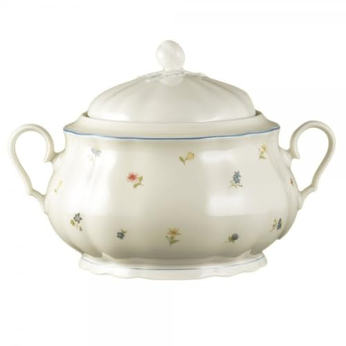 Seltmann Weiden Terrine mit Deckel 3,0 L Marieluise Streublume, Hartporzellan, Bunt, 28.6 x 21.9 x 19.5 cm