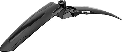POLISPORT 8624300001 – Universal Mud Pro framhjulsskydd för mountainbikes och e-mountainbikes med hjul från 26 tum till 29 tum (26 tum till 29 tum) färg svart
