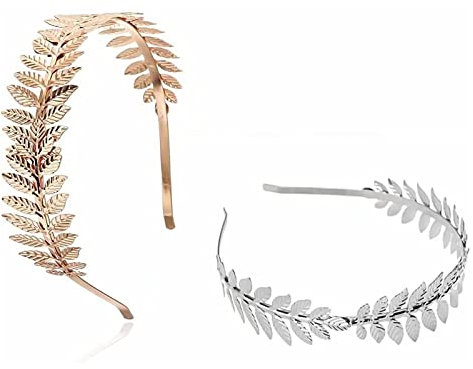 Couronne déesse tiara couronne déesse grecque Coiffure de mariage et accessoires de cheveux adaptés pour la photographie de voyage, les fêtes de mariage, etc.